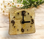 食品サンプル　ミニトースト時計
