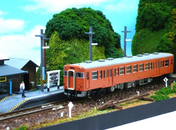 Ｎゲージ ジオラマ 鉄道のある風景