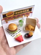 【冬休み】ミニチュアフードでハンバーガーセットを作ろう!!