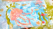 夏休み1day『バブルアートで海の世界を描こう！』/ 日曜日のアトリエ