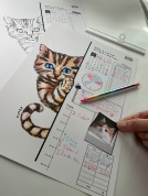 【にゃんカル～JEUGIA猫まつり～】2/6(金)ぬりえ教室「3月のカレンダーはネコのぬりえ」