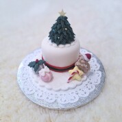 【1day】砂糖で作るクリスマスのミニケーキ