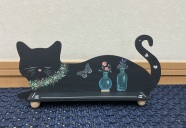 【にゃんカル～JEUGIA 猫まつり～】トールペイントで作る　にゃんこのチョークボード・エコバック