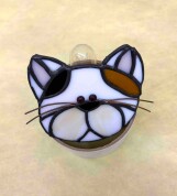 【にゃんカル】１day講座「ねこのステンドグラスライト」