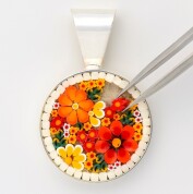 希少なガラス工芸　ミクロモザイク