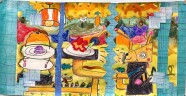 ①【2026年夏休み】「キッズアート教室」いろんなカタチ、色、もよう自由に発想！アート教室