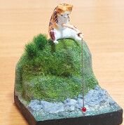  「にゃんカル ジオラマリウム講座　小川を作ろう～♪」※猫のフィギュア付。　