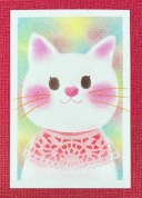 【にゃんカル】ふんわりにゃんこのパステルアート