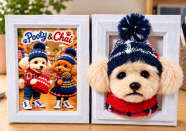 【11/1は犬の日☆ワンワンワンの日】プーティ＆チャイの羊毛フェルト講座