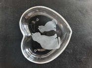 【にゃんカル】グラスグリプティ　猫のシルエットトレイ