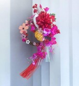 新年を彩る、私だけのしめ縄リース。