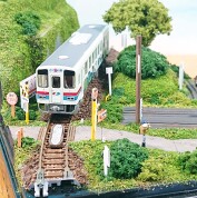 「鉄道のある風景」第４種踏切と田園の情景を作ろう～！