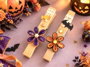 【ワークショップ開催】クルクル楽しく巻いて作るハロウィンカラーのクリップ