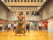 夏休みワークショップ「アフリカンリトミック」