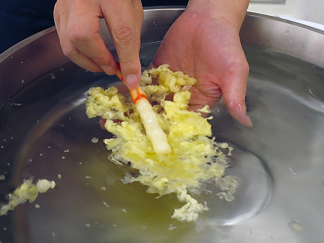 コトコト＋『食品サンプルの天ぷら作り』エビと野菜の天ぷらづくり
