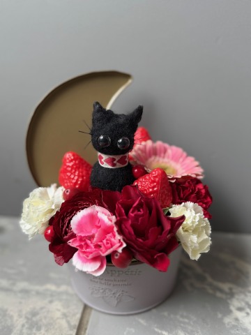 【にゃんカル～JEUGIA猫まつり～】シャノワールのフラワーケーキ