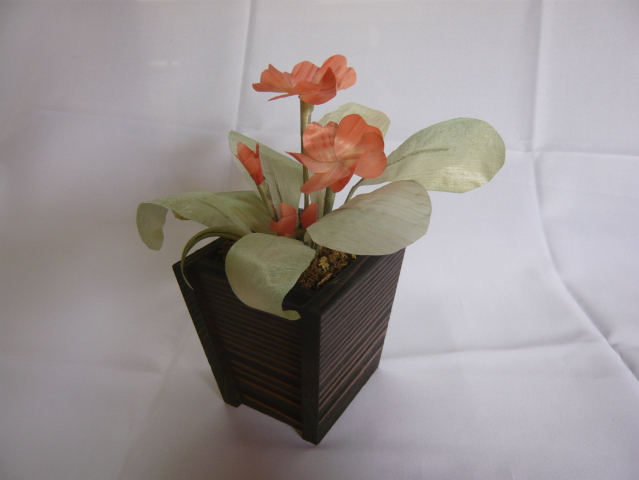 ~木のいやし～ウッドフラワーアート