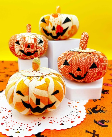 【入会金不要　特別講座　ちりめん細工でハロウィンのかぼちゃを作る
