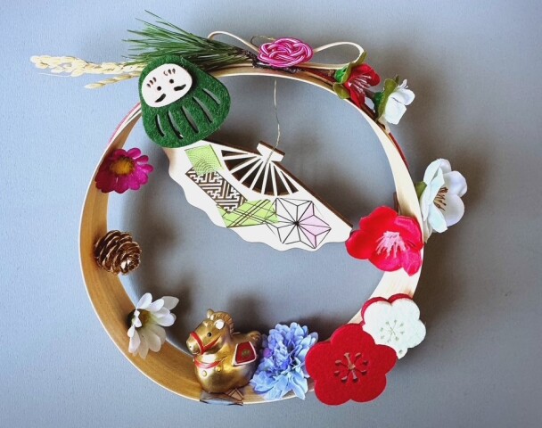 【1DAY】『新年を彩るお正月リース』