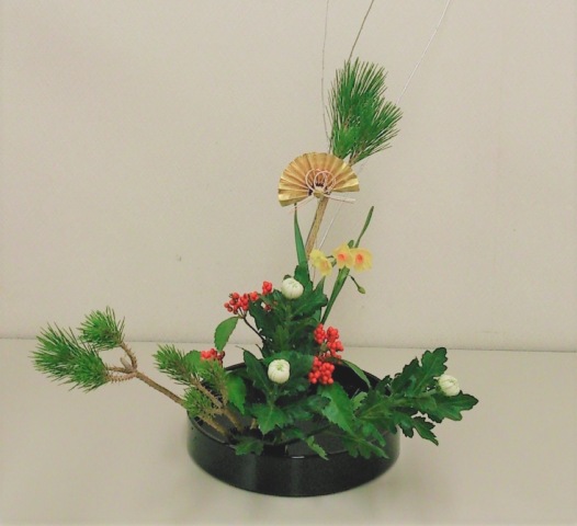 お正月の生け花～草月流～