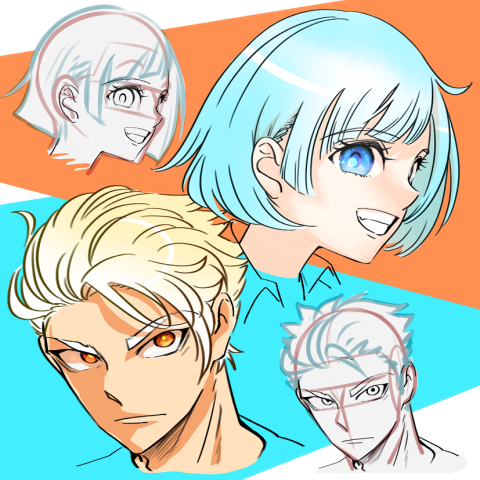 【夏休み】夏休みキャラクターイラスト教室「キャラクターイラストの顔の描き方」