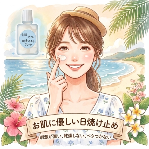 お肌に優しい日焼け止めクリーム＜入会金不要の1日講座＞