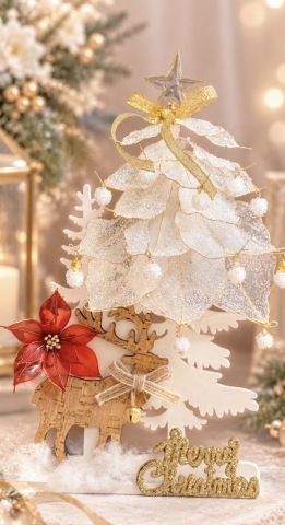【冬休み】ディップアートフラワーで「クリスマスツリー」を作ろう！