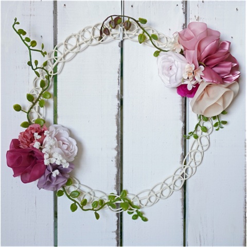 ハワイアン・リボンレイ「リボンフラワーリースを作ろう」