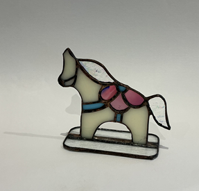 ～ステンドグラス～2026年可愛い午（馬）オブジェ