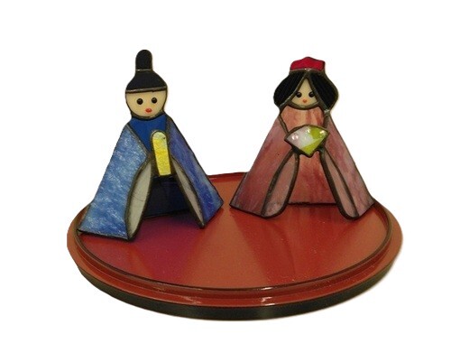 ステンドグラス「ひなまつり」