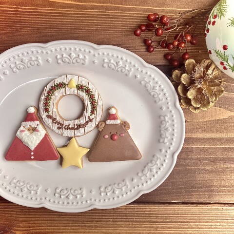 【入会金不要・1日講座】アイシングクッキー1dayレッスン『クリスマス』