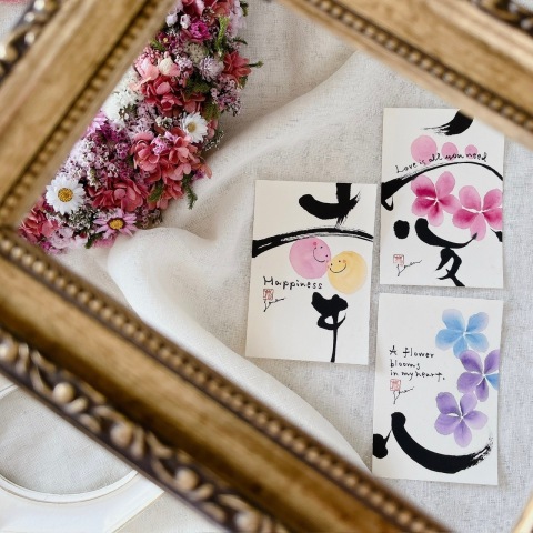 【にゃんカル】花咲く書道体験レッスン～猫の日に寄せて～