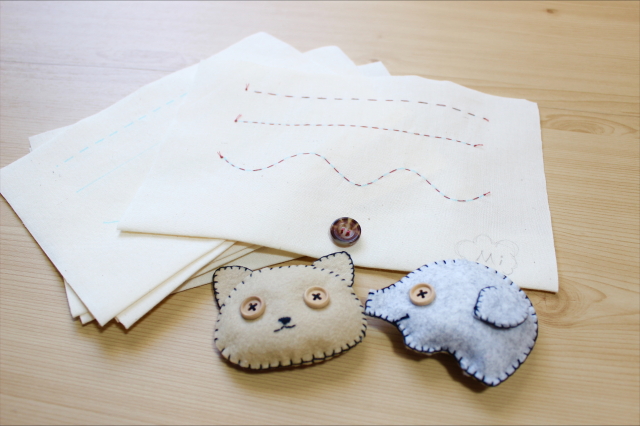 はじめてのこども手芸【1day・入会金不要】『はじめての針しごと～マスコットにボタンをつけよう～』