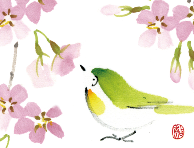  はがきに描く　鮎裕の「和のイラスト講座」