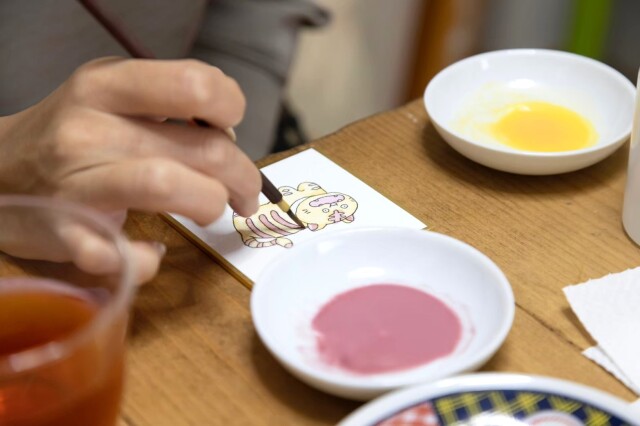 描いてみる日本画