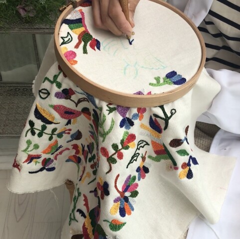 簡単かぎ針刺しゅう