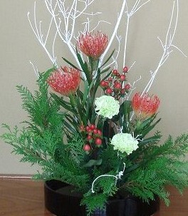 【入会金不要・1日講座】クリスマスのお花・お正月のお花