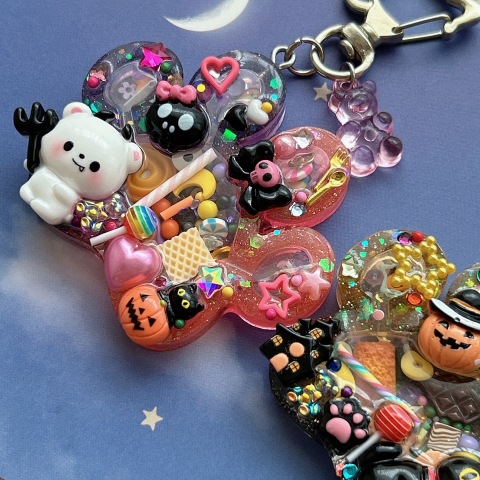 ハロウィンにくきゅう シャカシャカキーホルダーを作ろう