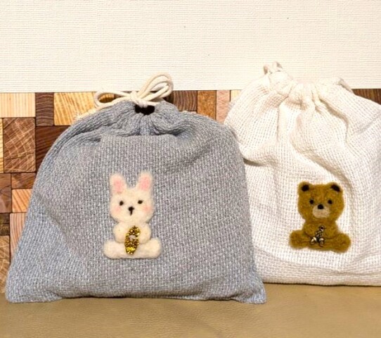【夏の特別講座】羊毛フェルトで作るきんちゃく