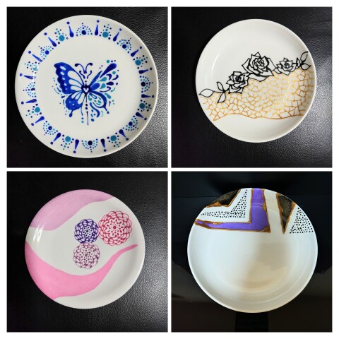 【入会金不要・1日講座】食器の絵付けをやってみましょう
