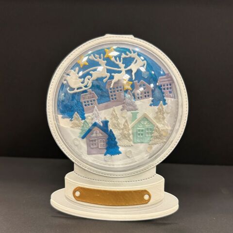 【Xmas1日講座】暗闇でほんのり発光 ダイカットXmasドーム