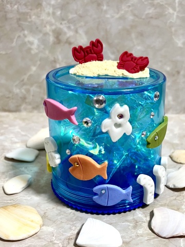 こども夏休み《粘土で作る海の貯金箱》