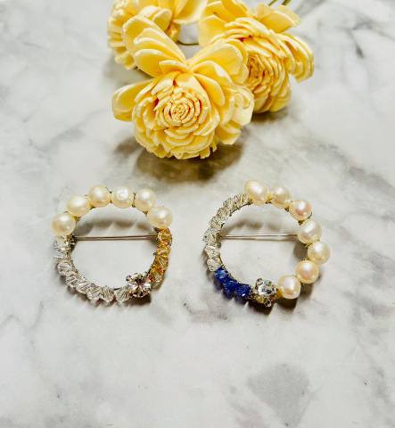 キラキラブローチ作り