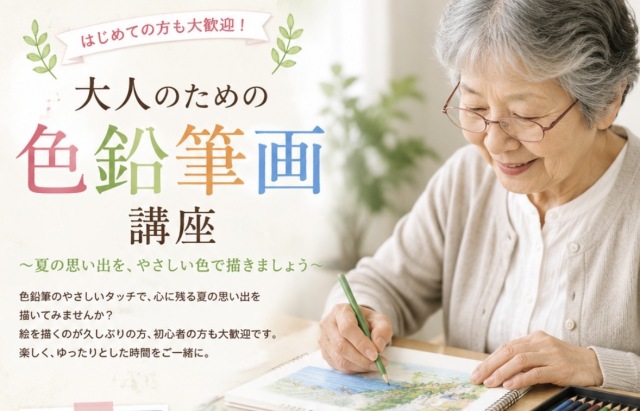 夏の思い出《色鉛筆のイラスト画に挑戦！》