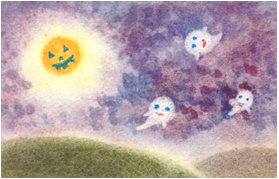 【1day】3色パステルアートでハロウィンの絵を描きましょう♪