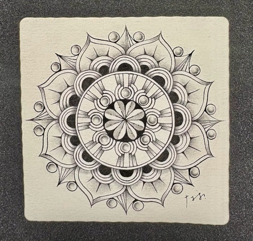 瞑想アート　ゼンタングル