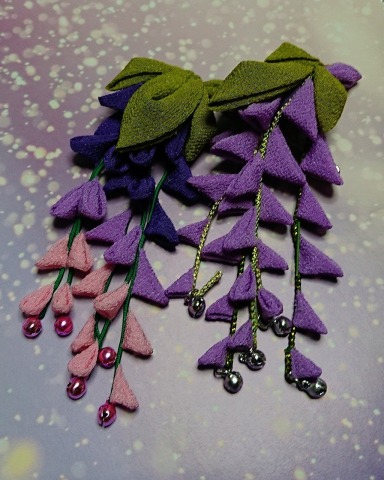 古布で作る季節の花・布を染めてつまみ細工を楽しむ