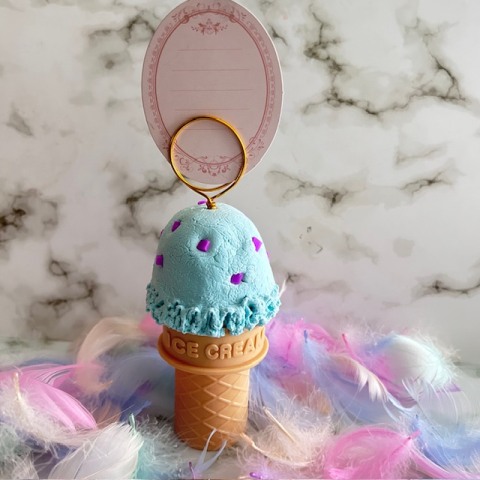 店頭ワークショップ　粘土アイスクリームカード