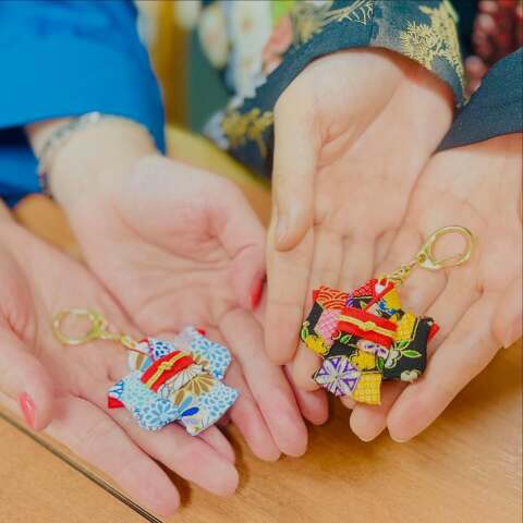 1day講座「着物キーホルダー作り」