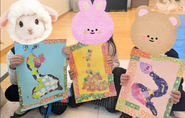 こども造形教室1月体験会　「墨絵～黒の世界～」